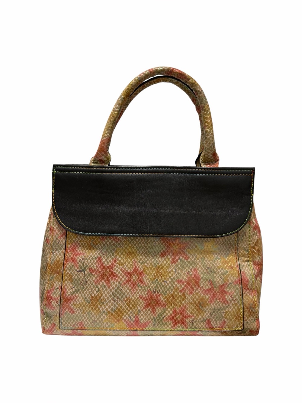 L’Artiste Multi Reptile/Floral Crossbody Handbag